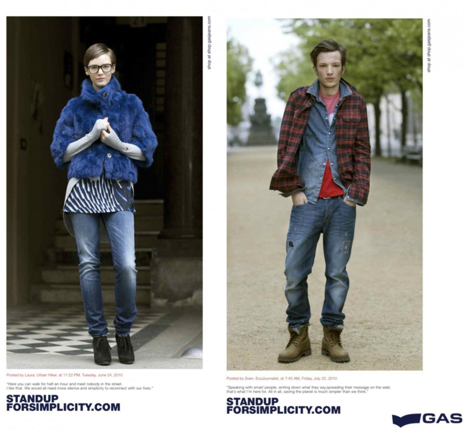 URBAN SPACE Gas Jeans Stand Up for Simplicity