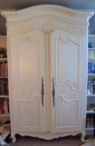 Antique White Armoire