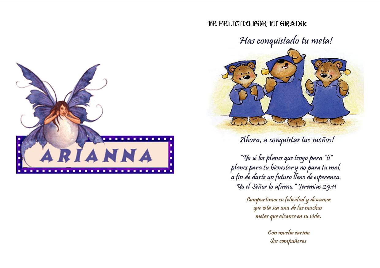 tarjetas de felicitaciones de graduacion