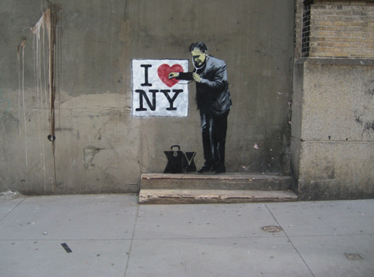 uk graffiti artist banksy. UK Graffiti Artist Banksy in