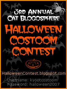 Cat Bloggers Halloween Costoom Contest