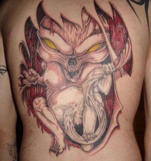 Japanese Famous Tattoo: Scary Alien Tattoos
