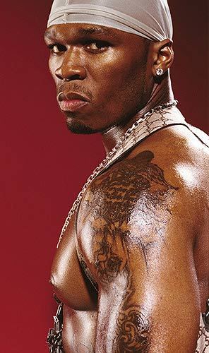 The rapper 50 Cent tattoos are pretty hot and they have been seen on major