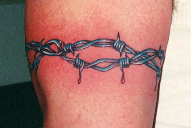 Barbed Wire Tattoos and Tattoo Designs Pictures Gallery Barbed Wire Tattoos