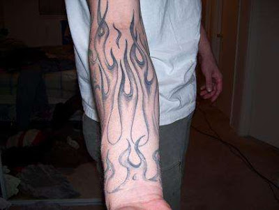 Fire and flames tattoos have also been said to symbolism strength,