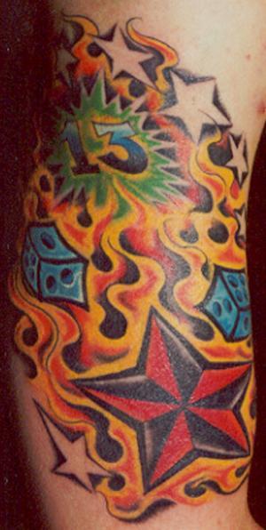 Love Style Celebrity Tattoo Designs Fire and Flame Tattoos