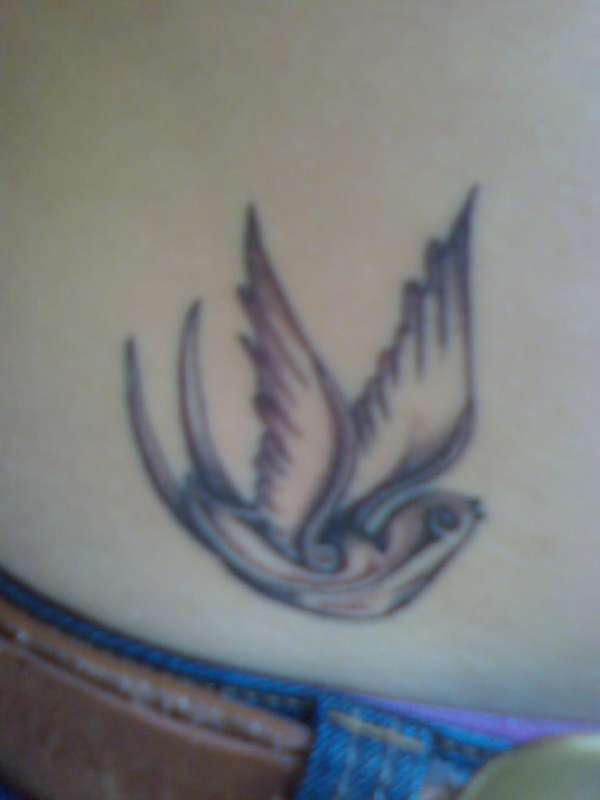 tattoo on hip. Swallow Hip Tattoos