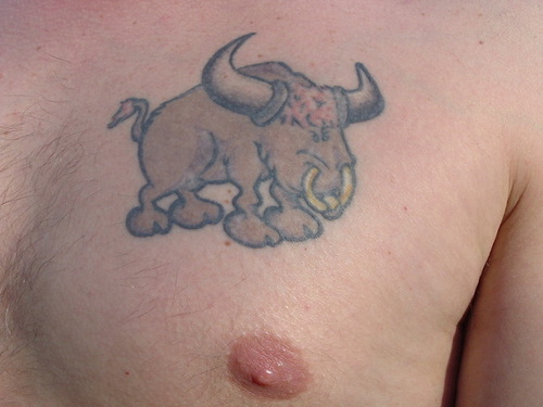 many more tattoo designs gallery: Bull Tattoos