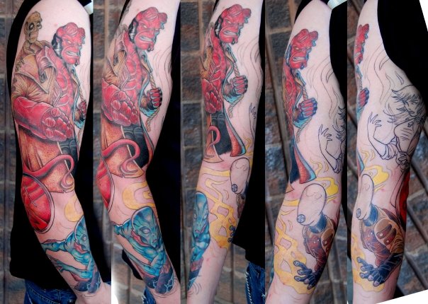 Koi Sleeve Tattoos Siverback ink in the background. background tattoos