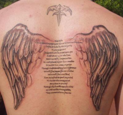 Muscle  Wallpapers on Cool Cross Tattoos With Wings