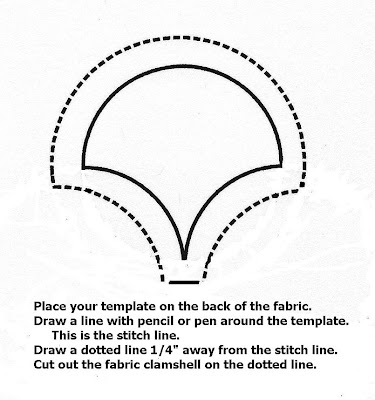 Rayela's Fiber Focus: How to Make Clamshell Quilt Templates and Sew Curved Seams by Donna Hussain