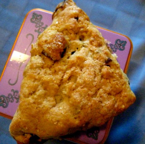 The Upper Yeast Side: Sourdough-Oat Scones with Cherries and Dark