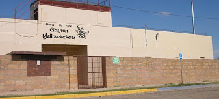 Clayton High School Stadium and site of the ill-fated school-bus barn