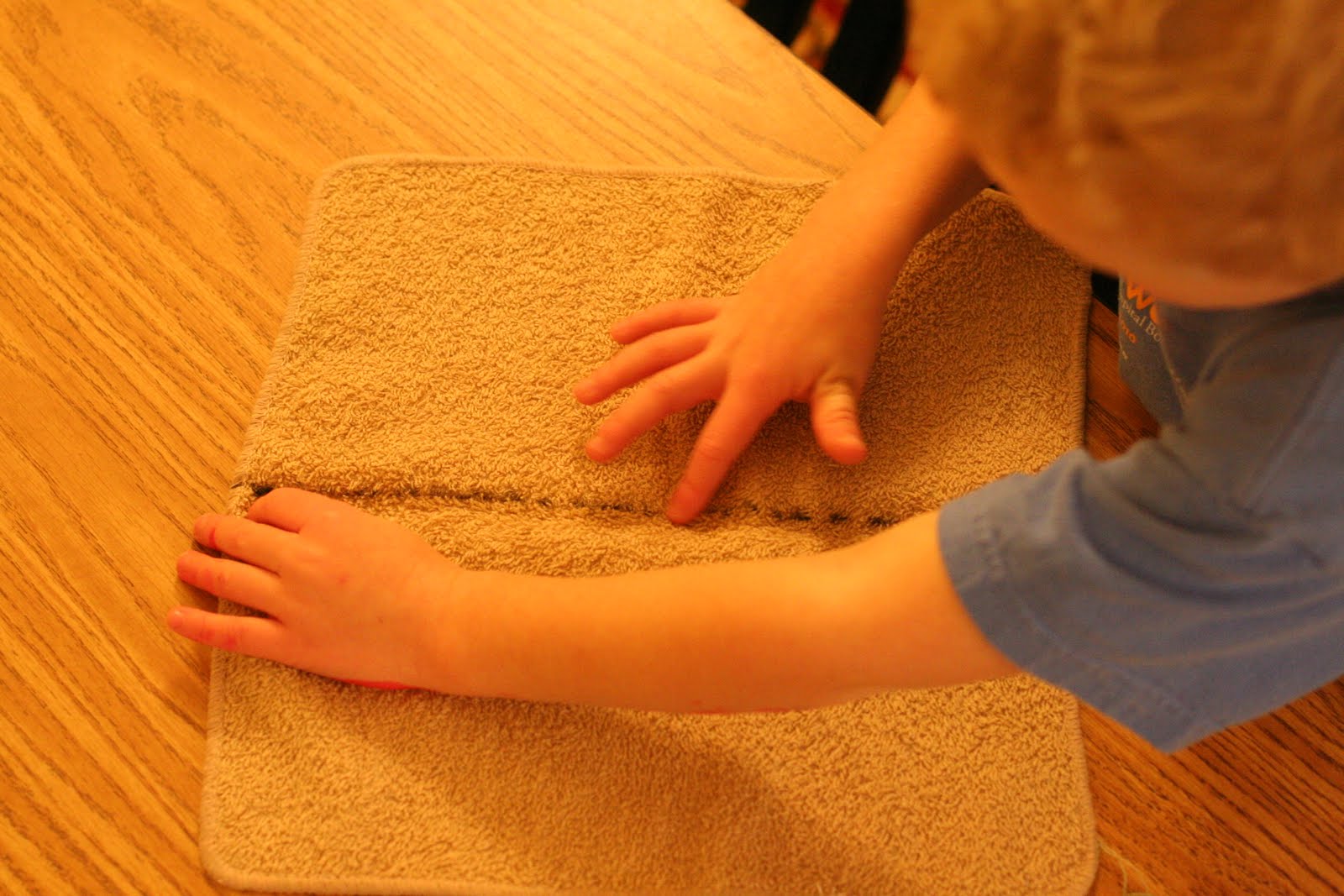 A Lakes Region Montessori Work of the Week Napkin Folding