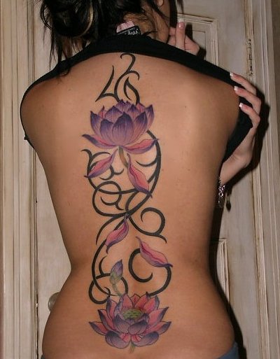 Celebrity Tattoo Ideas: Lotus Flower Tattoo Design