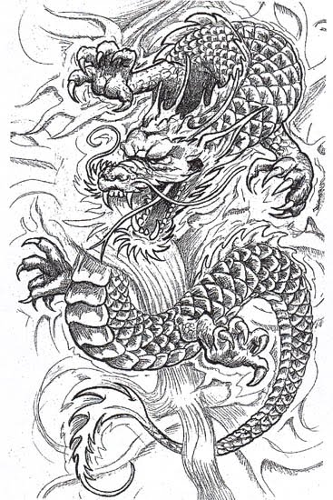 Dragon Tattoo Design from Tattoo Software