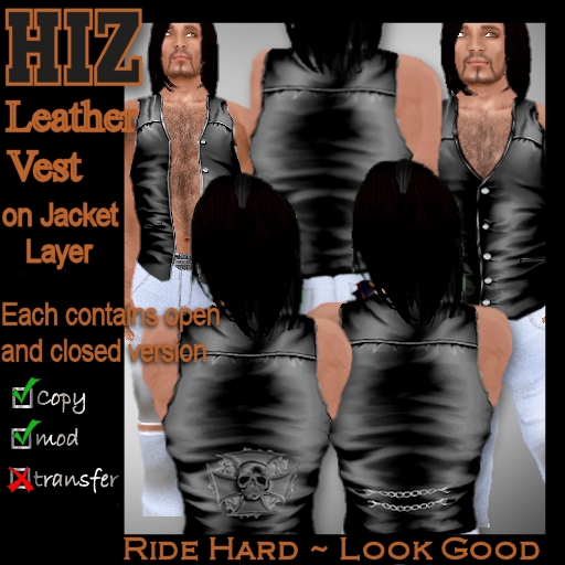 HIZ Leather Vests