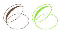 Color palette green and brown