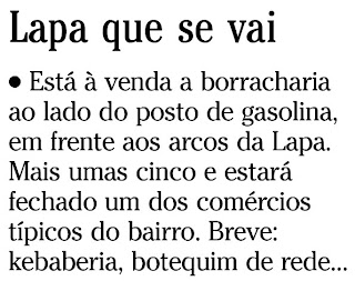 nota publicada na coluna GENTE BOA do SEGUNDO CADERNO do jornal O GLOBO de 22 de dezembro de 2009