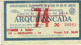 ingresso do jogo final, imagem retirada do site www.flamengo.com.br