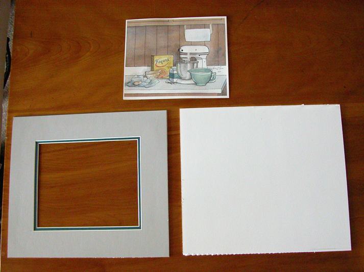 For Art's Sake: How to attach artwork or photos to matboard and backing  board