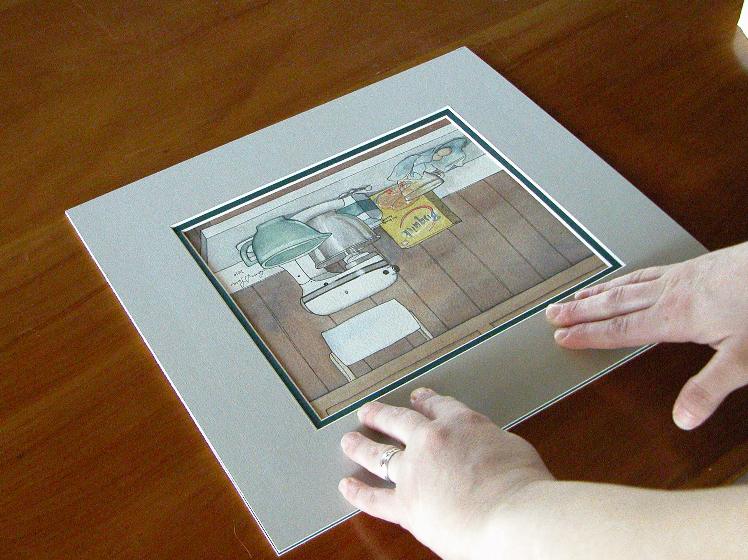 For Art's Sake: How to attach artwork or photos to matboard and backing  board