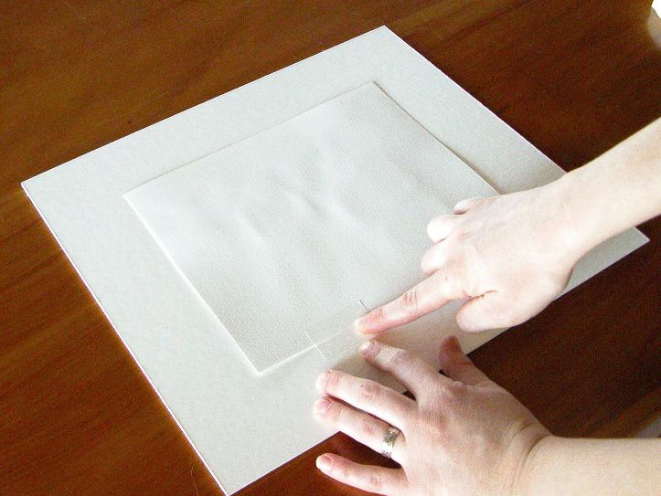For Art's Sake How to attach artwork or photos to matboard and backing