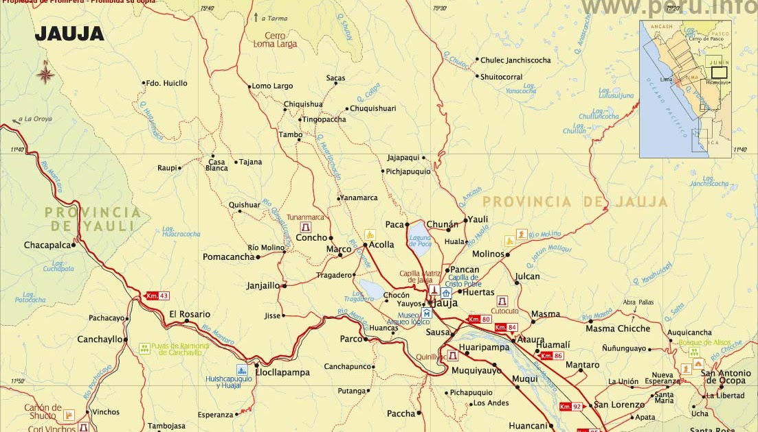 JAUJA ¡QUE DULZURA! EL MAPA DE JAUJA