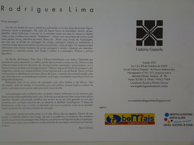 O imaginário poético de Rodrigues Lima