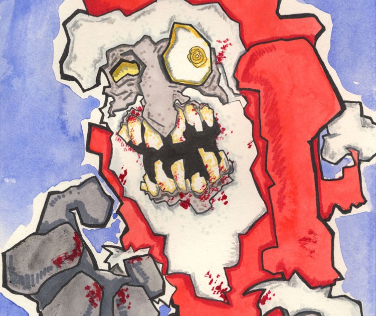 Random Drawings: Santa Zombie
