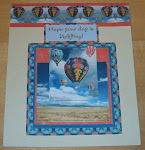 3D card - Hot air balloons - Hope your day is uplifting!