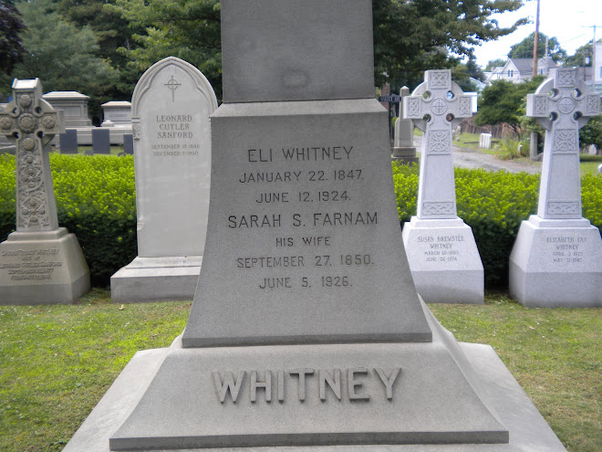 Eli Whitney's Burial grave