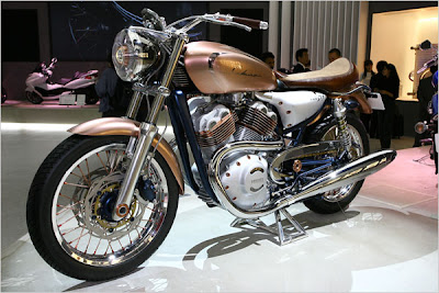 yamaha classic1 Modifikasi Motor Honda CB 100 Merah Krom Antik Knalpot GL