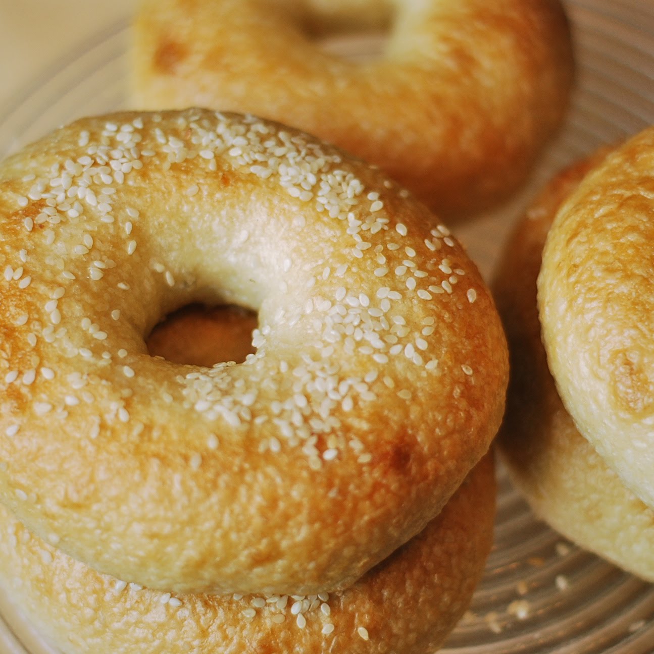 marzipan Homemade Plain or Sesame Bagels