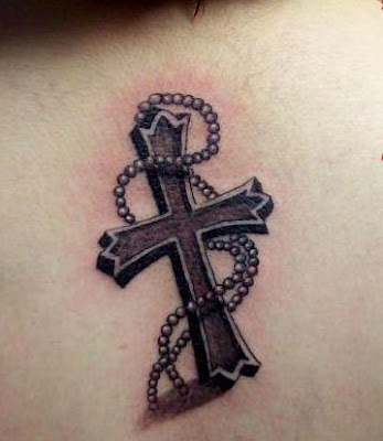 memorial cross tattoos 