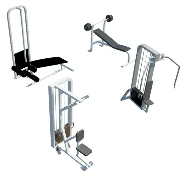 Revit Families for Architecture Gym