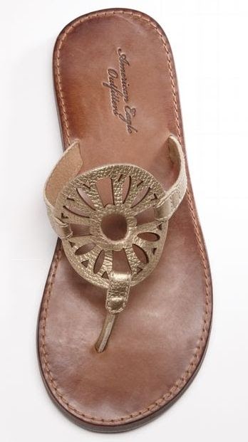 medallion flip flops