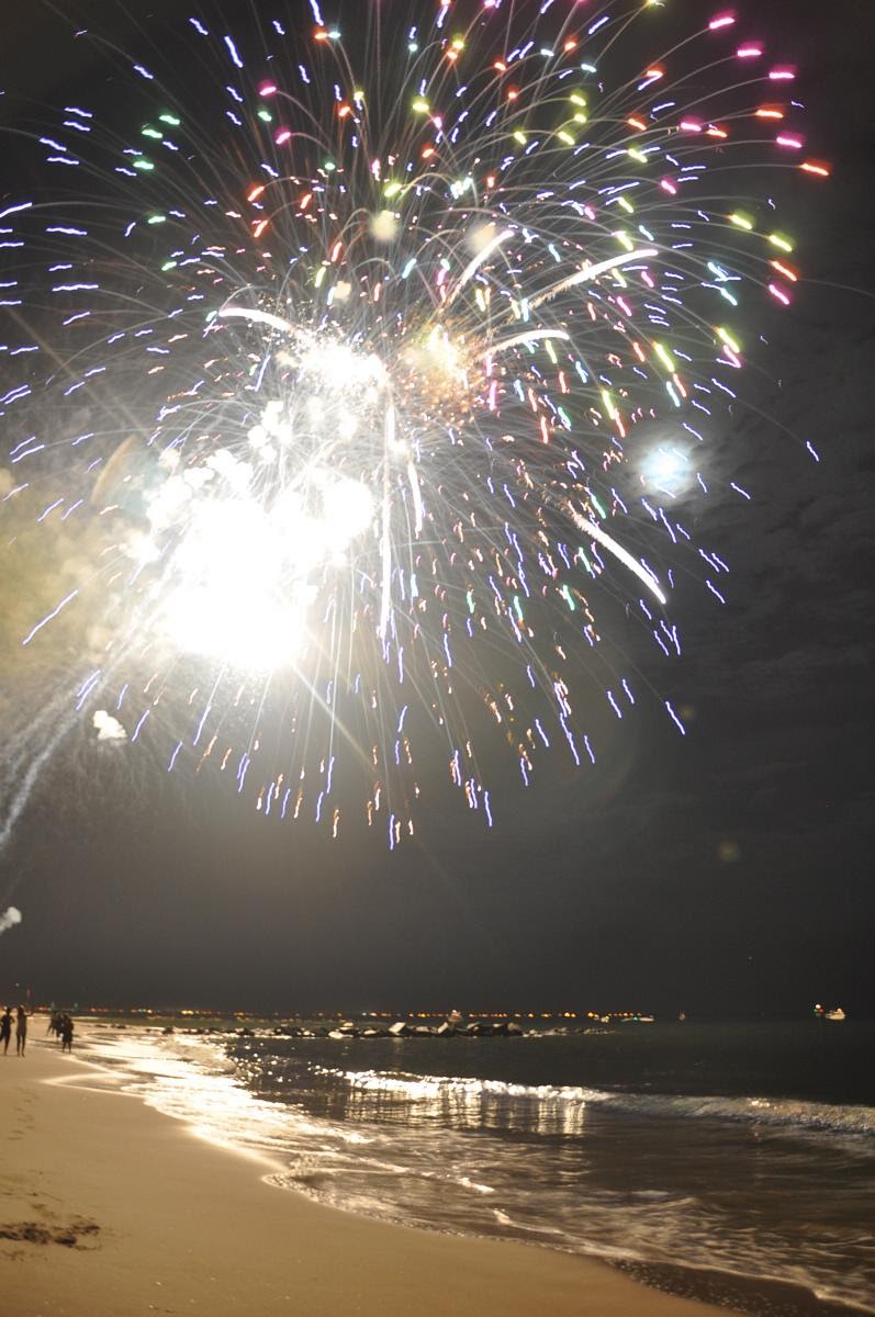 Beach Fireworks
