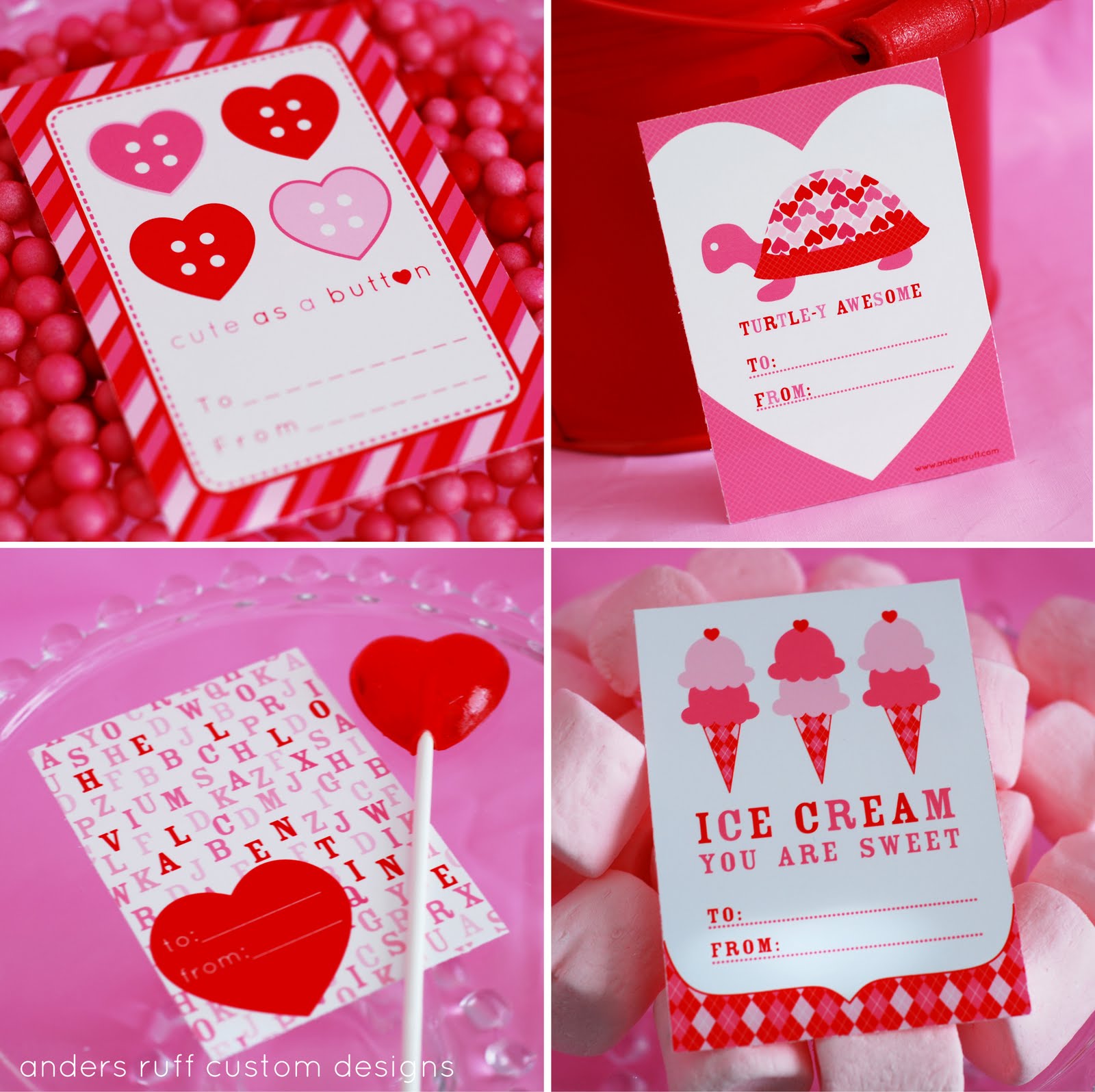 Maryland Pink and Green: Free Printable Valentines!
