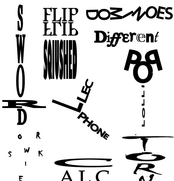 Caitlin's Graphic Design Blog: Word Design Assignment