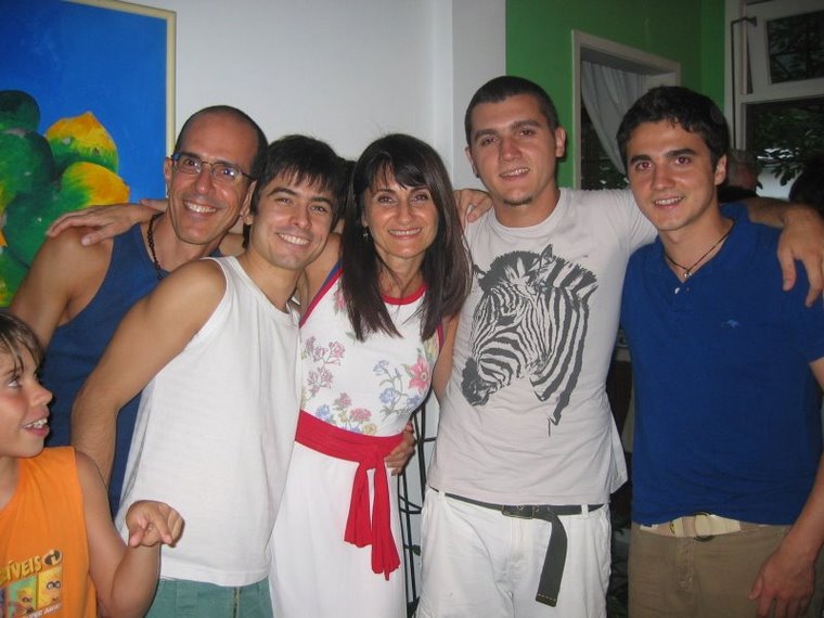 Isabel Aguiar e família