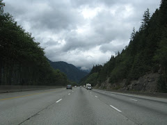 Driving over Snoqualmie Pass