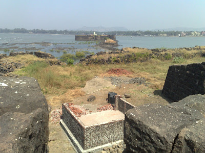 View of Sarjekot Fort from Alibag Fort.