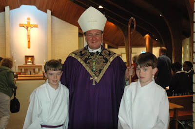 Archbishop Rodi Visits St. Bede Campus 1