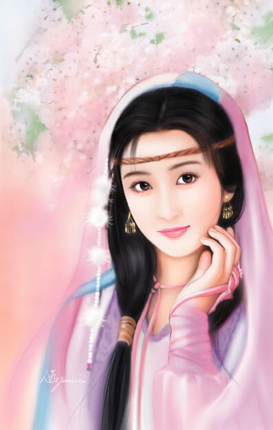 Chinese girls,oil paintings from photos,Chinese girls,oil 
