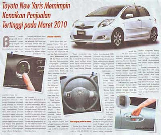 New Yaris Pimpin Kenaikan Penjualan Tertinggi