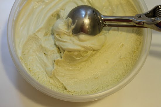 homemade mint ice cream