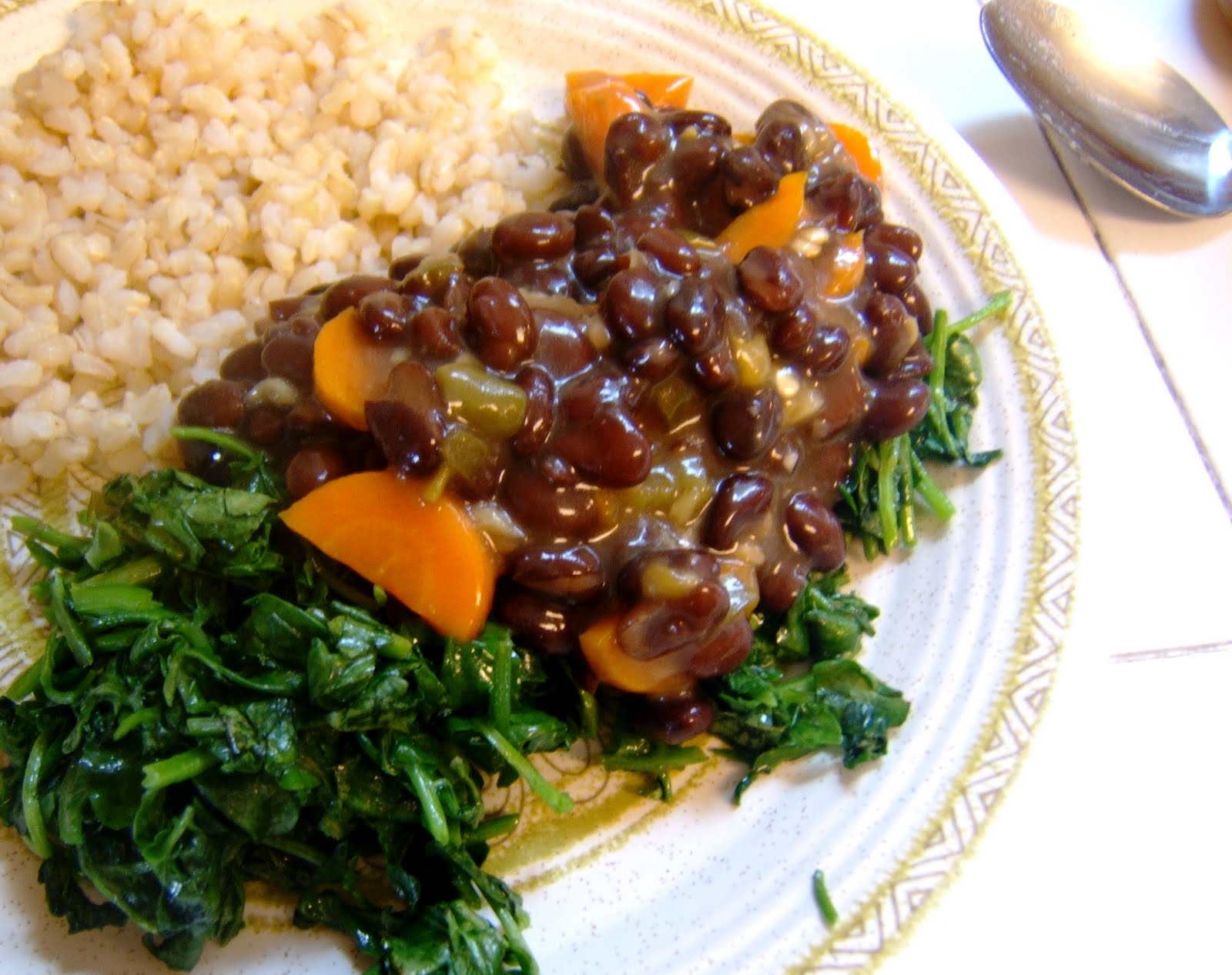 Julia's (Vegan) Kitchen Watercress with ThaiInspired Black Bean