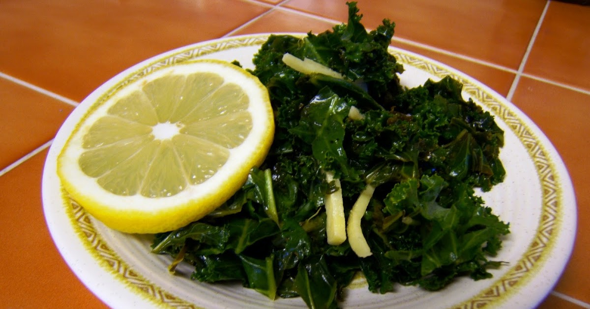 Julia's (Vegan) Kitchen LemonHoneyGinger Kale