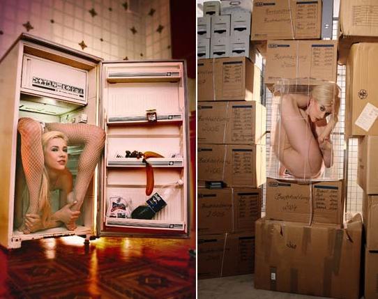 Mulher 'mais flexível do mundo' consegue entrar em geladeira!